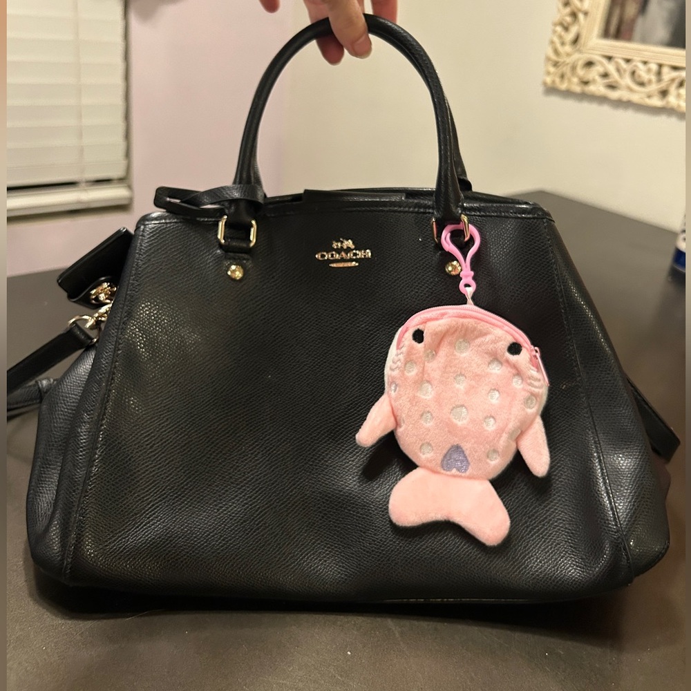 🦈NEW Shark Bag Charm/ Keychain Mini Pouch Bag Cles Cute Whale Shark Pink White